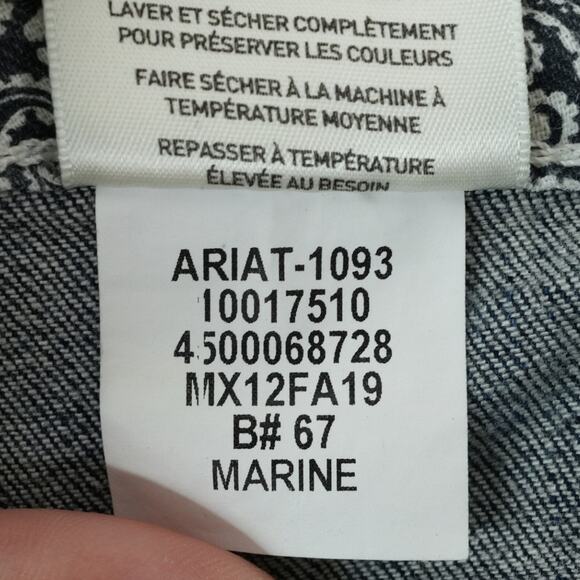 Ariat Real Denim Jeans Womens 34R Mid Rise Stretch Entwined Boot Cut Western - Picture 10 of 14